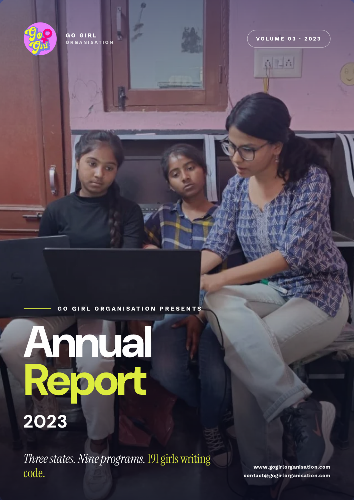 Go Girl Annual Report 2023 cover