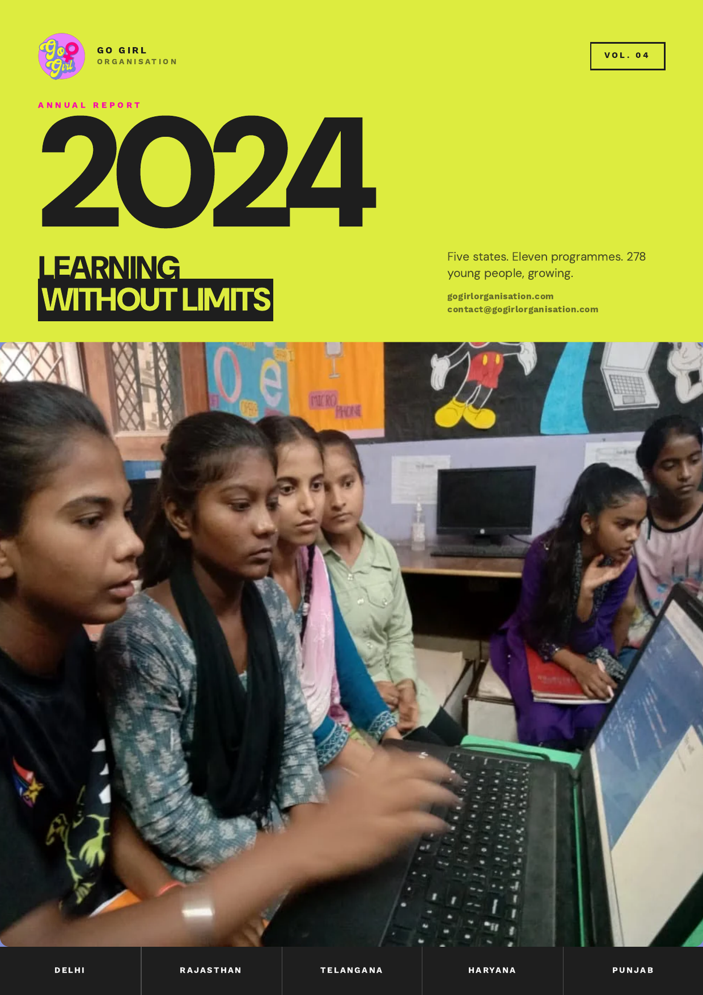 Go Girl Annual Report 2024 cover